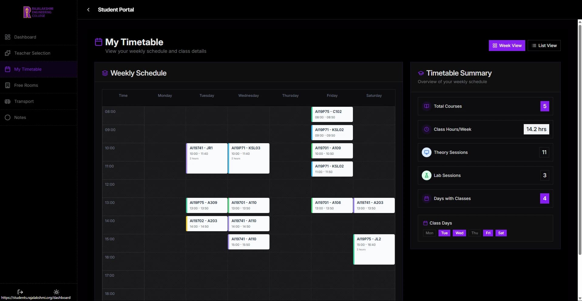 University Management Platform